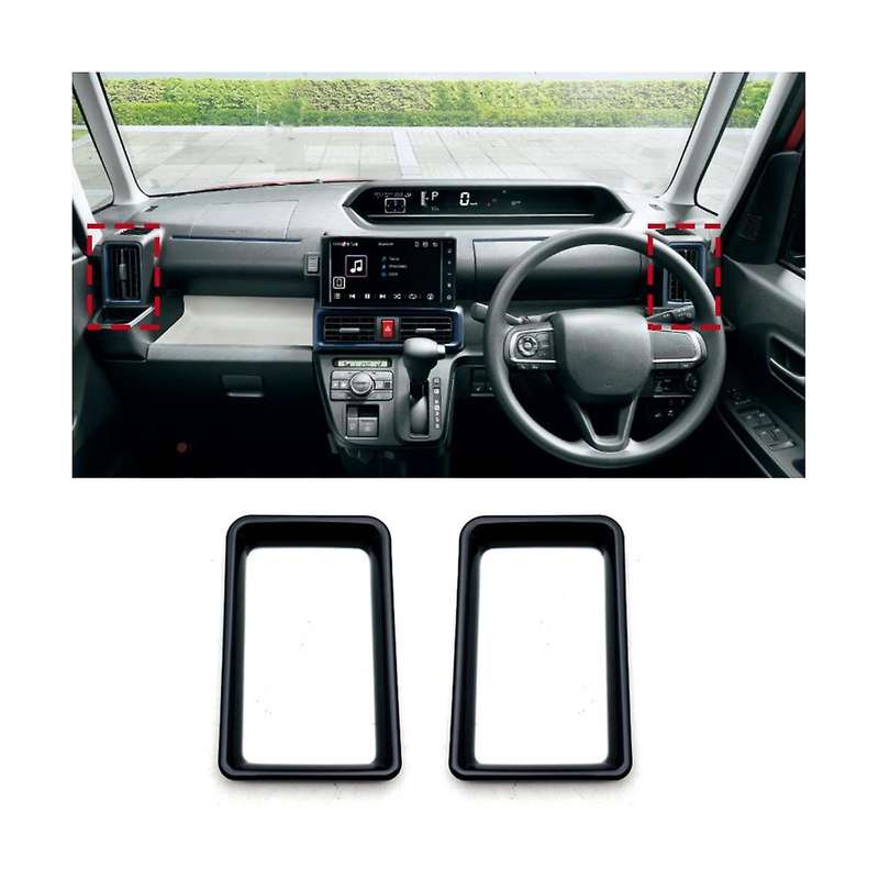 Car Side Air Condition Outlet Vent Cover Trim Decoration for 2020-2023 Rhd Accessories - Black