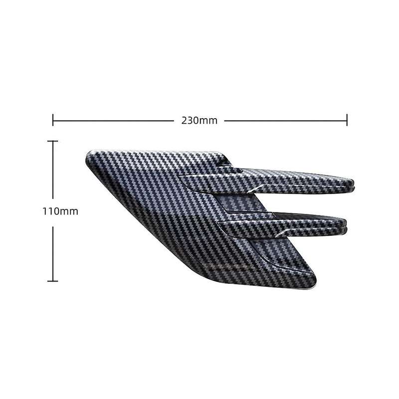 Car Side Air Intake Hood Vent Decoration Car Side Vent Hood Car Personality Modification Exterior De