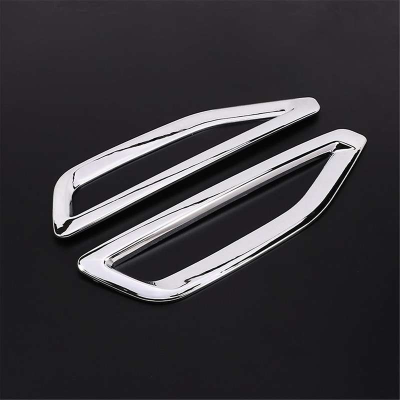Car Side Air Vent Flow Frame Cover Trim Sticker Accessories for X5 G05 2019-2023 - Silver