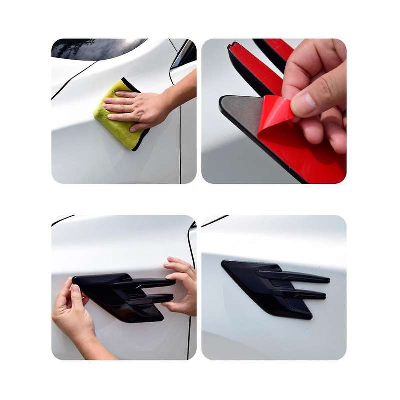 Car Side Air Intake Hood Vent Decoration Car Side Vent Hood Car Personality Modification Exterior De
