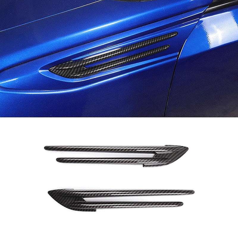 Car Side Air Vent Wing Trim Cover Strip for BRZ 2017-2020(Carbon Fiber)
