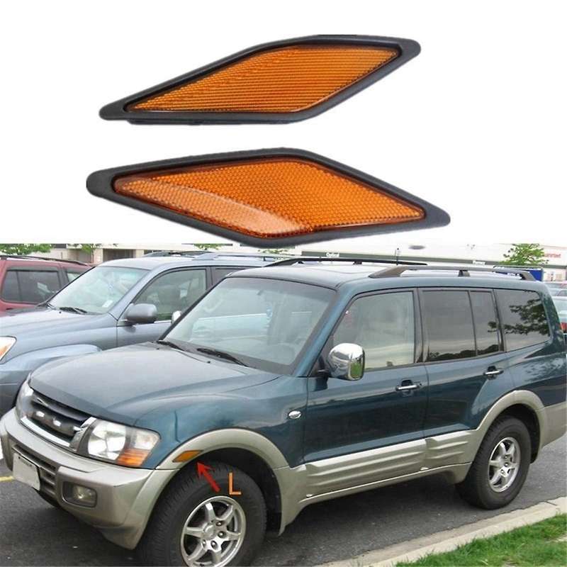 Car Side Bar Light Reflector Rear Fog Light Return Reflector for Montero 2000-2003 MR495067 MR495068