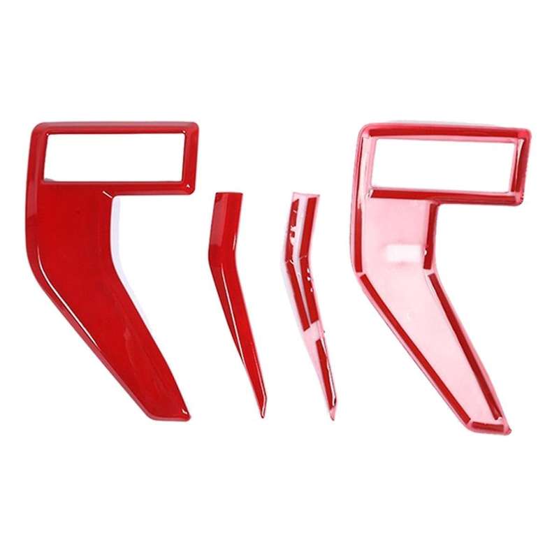 Car Side Cover Trims Decorative Stickers for 2021 2022 2023 Red