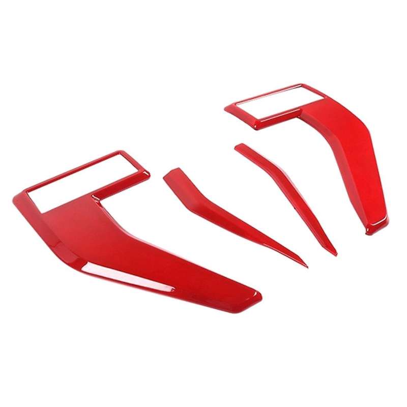 Car Side Cover Trims Decorative Stickers for 2021 2022 2023 Red