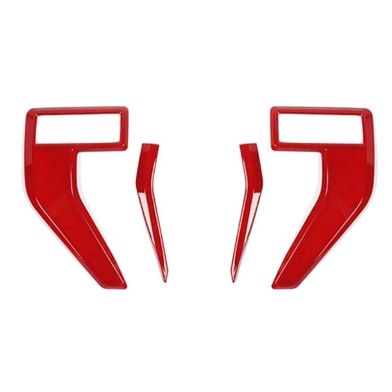 Car Side Cover Trims Decorative Stickers for 2021 2022 2023 Red