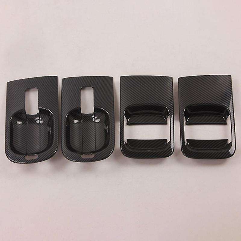 Car Side Door Handle Bowl CUP Cover Trim for H-1 H1 Grand Starex 2020 Carbon Fiber