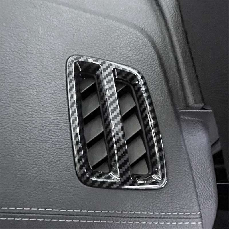 Car Side Dashboard Upper Air Vent Cover Trim Decoration Carbon Fiber Look for TANG