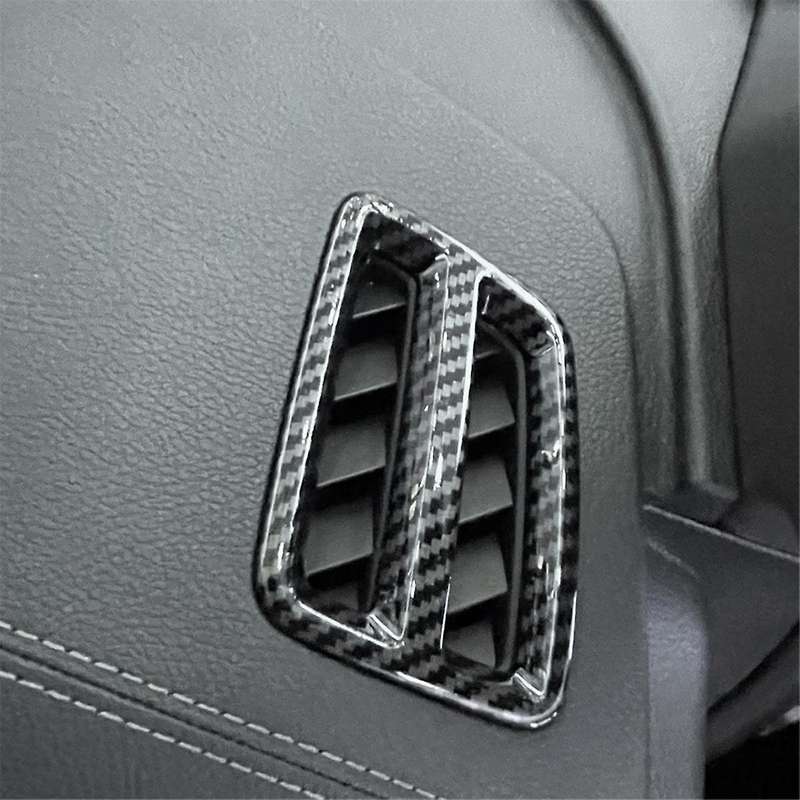 Car Side Dashboard Upper Air Vent Cover Trim Decoration Carbon Fiber Look for TANG