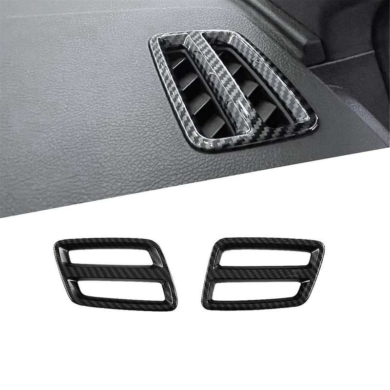 Car Side Dashboard Upper Air Vent Cover Trim Decoration Carbon Fiber Look for TANG
