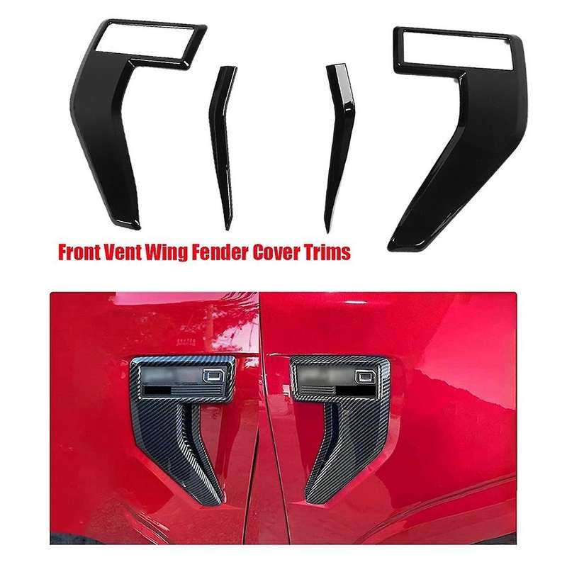 Car Side Cover Trims Decorative Stickers for 2021 2022 2023 Black