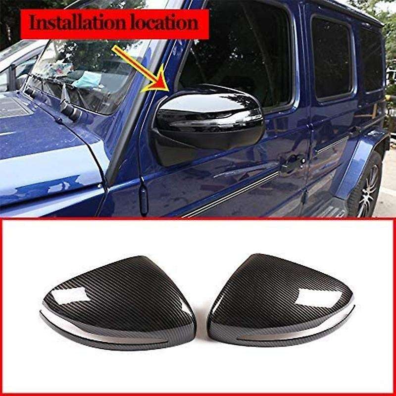 Car Side Door Rearview Mirror Cap Cover Trims Stickers for G Class W463 2019-2020