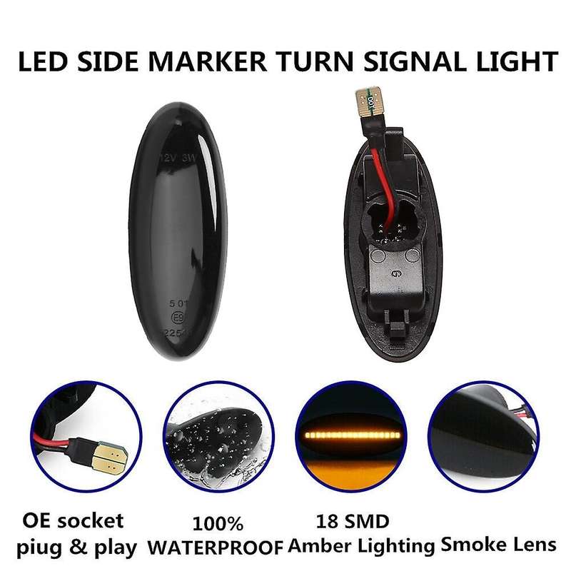 Car Side Marker Light LED Turn Signal Light for B2500 Pickup Truck 323 Tribute Astina 1998-2001,B