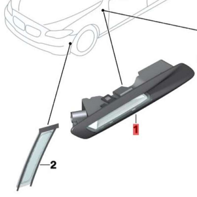 Car Side Marker Light 63137154169 63137154170 for 5 Series F10 F11 F18 2011-2013 Auxiliary Turn Sign