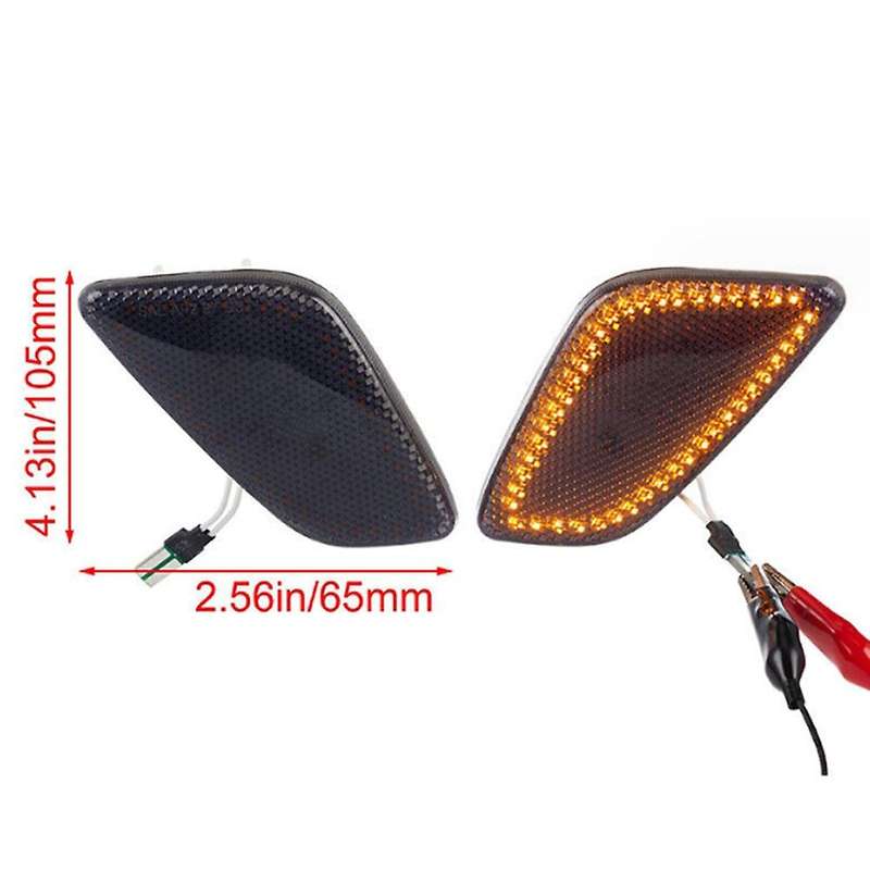 Car Side Marker Light Signal Light for Wrangler TJ 1997-2006 55155629AC 55155628AC Black