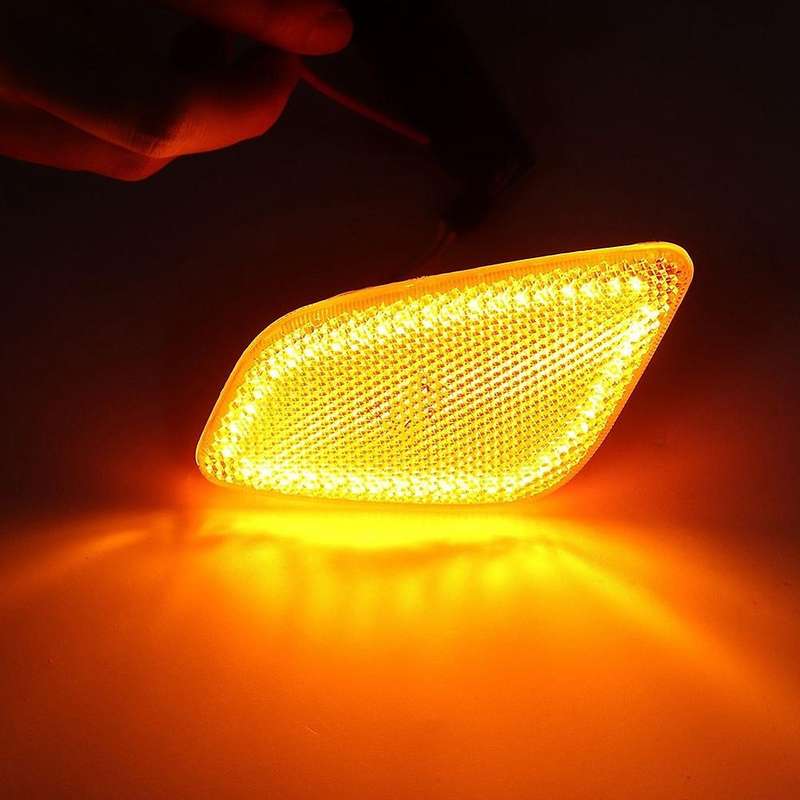 Car Side Marker Light Signal Light for Wrangler TJ 1997-2006 55155629AC 55155628AC White