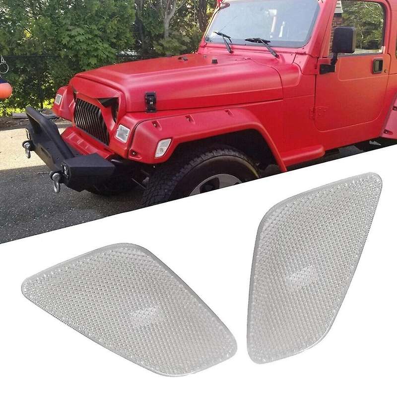 Car Side Marker Light Signal Light for Wrangler TJ 1997-2006 55155629AC 55155628AC White
