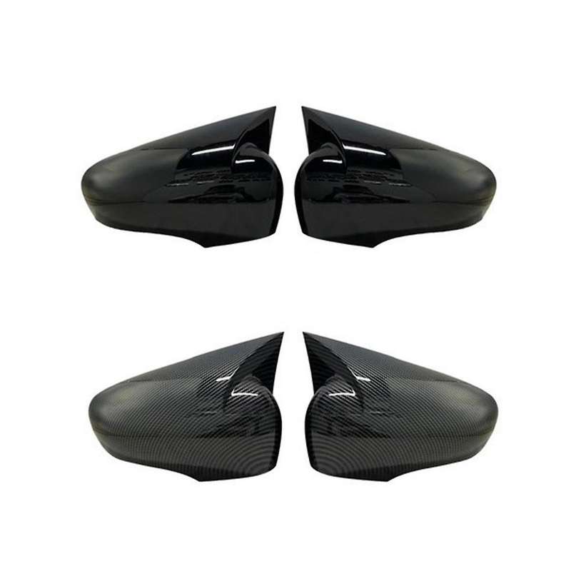 Car Side Mirror Cover for 4 Mk4 / Zoe / Captur 2012-2019 Side Rear View Mirror Cap Cover(black)