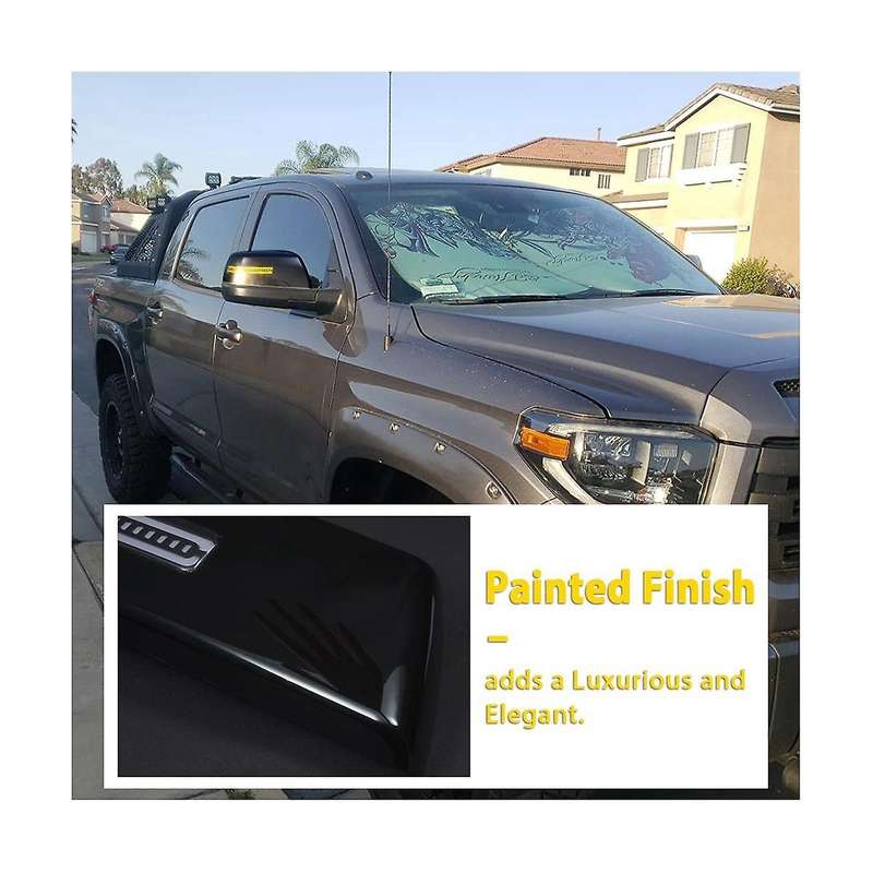 Car Side Rear View Mirror Cover Led Turn Signal for 2007-2020 Dynamic Lights Mirror Covers Black