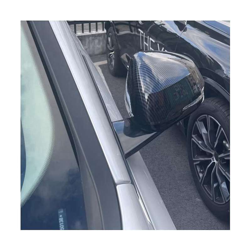 Car Side Rear View Mirror Cover Stick Trims Carbon Fiber Abs for X1 2023