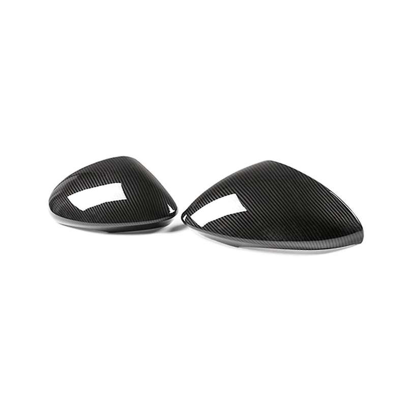 Car Side Rearview Mirror Caps Cover Carbon Fiber Style for Stelvio 2017-2020