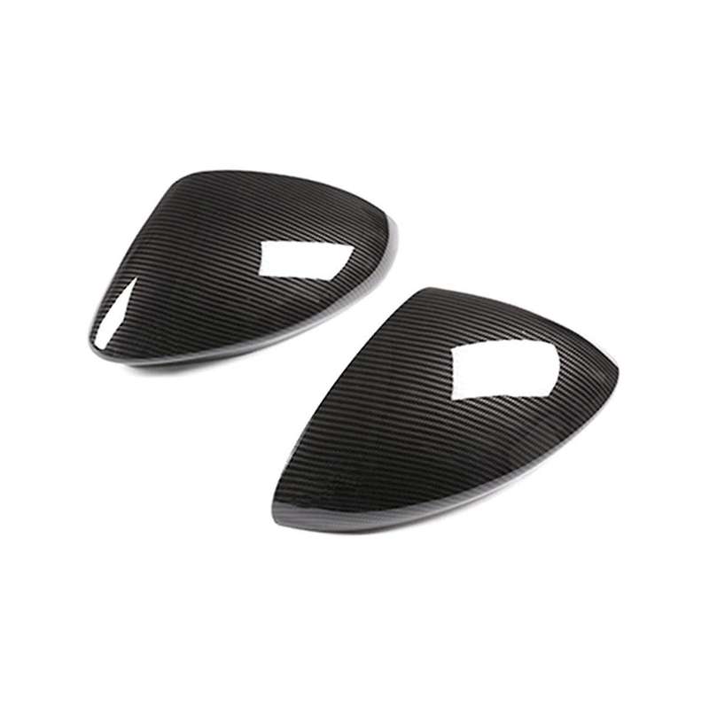 Car Side Rearview Mirror Caps Cover Carbon Fiber Style for Stelvio 2017-2020