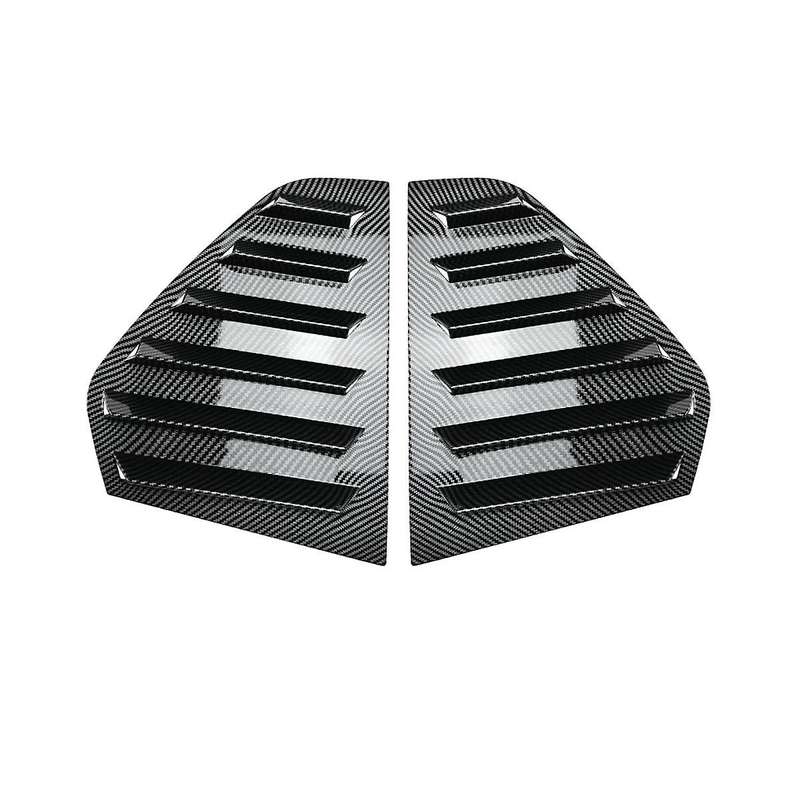 Car Side Rear Window Blind Shutter Side Vent Cover Trim Decoration for 8 Mk8 2020-2022(carbon)