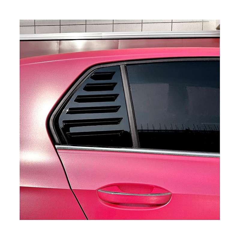 Car Side Rear Window Blind Shutter Side Vent Cover Trim Decoration for 8 Mk8 2020-2022(carbon)