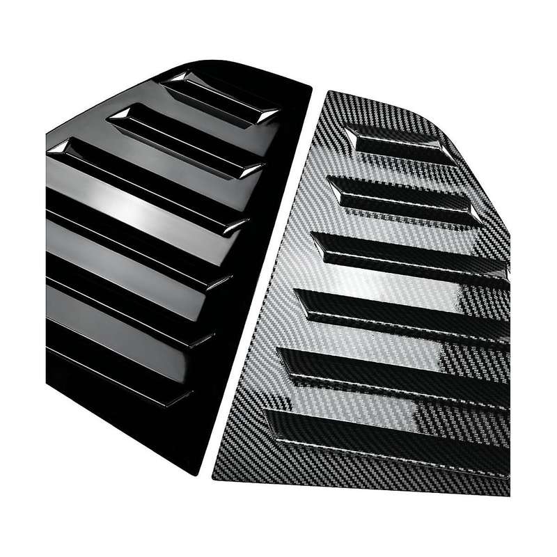 Car Side Rear Window Blind Shutter Side Vent Cover Trim Decoration for 8 Mk8 2020-2022(carbon)