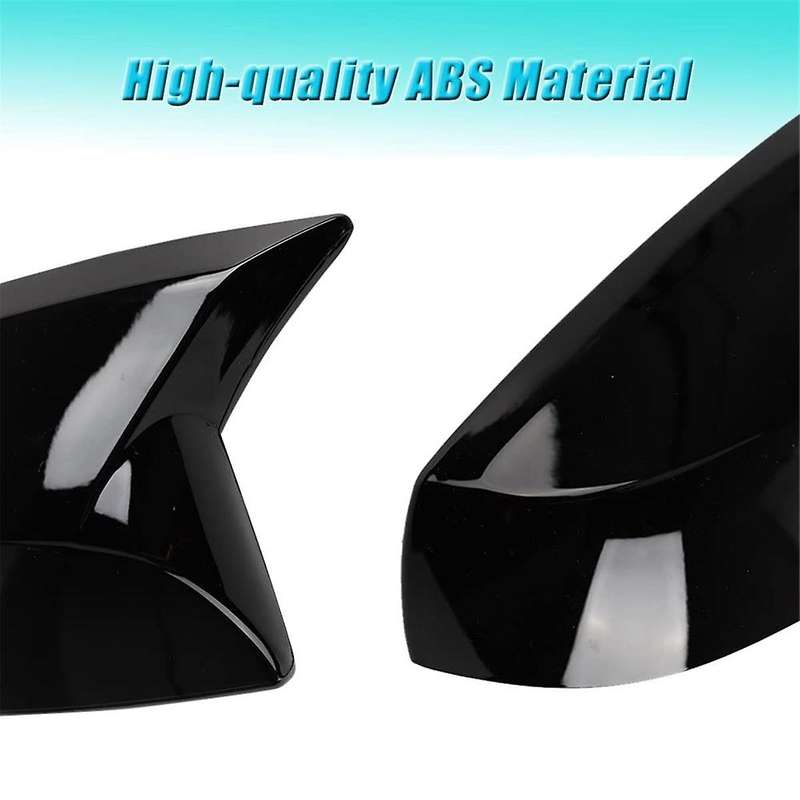 Car Side Rear View Mirror Guard Cover Trim for 2019-2023 Accessories (bright Black)