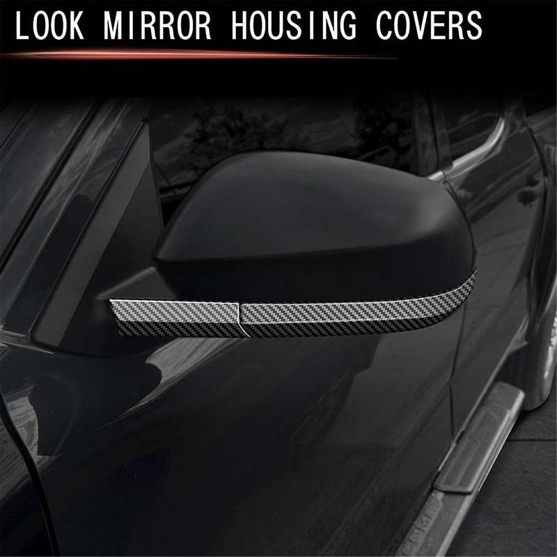 Car Side Rear View Mirror Trim Strip Stickers for 2024 Car Exterior Accessories Gloss Black