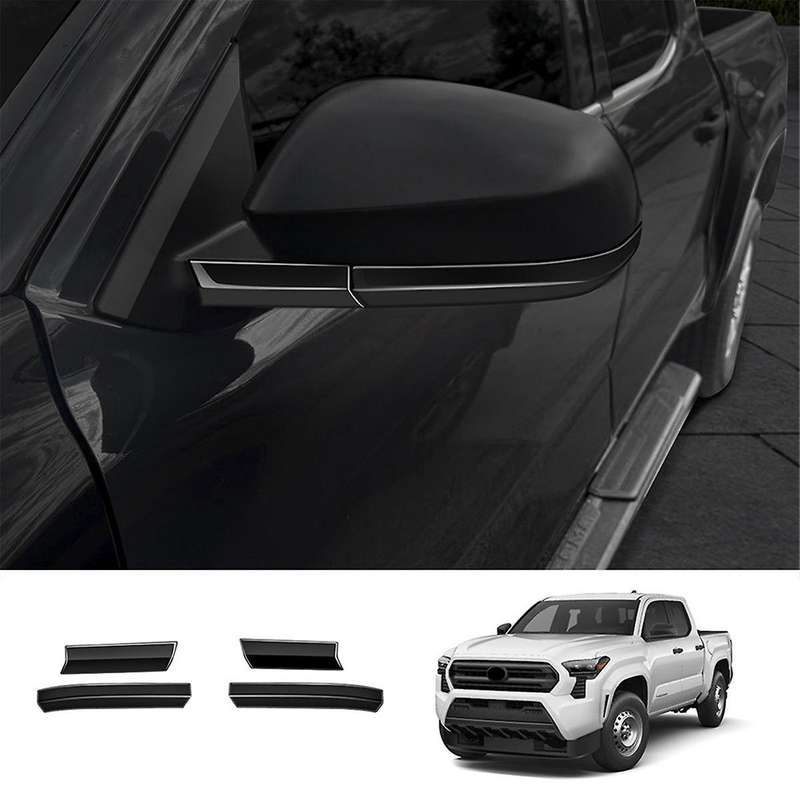 Car Side Rear View Mirror Trim Strip Stickers for 2024 Car Exterior Accessories Gloss Black