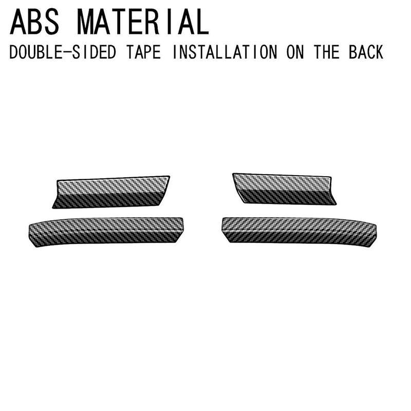 Car Side Rear View Mirror Trim Strip Stickers for 2024 Car Exterior Accessories Gloss Black