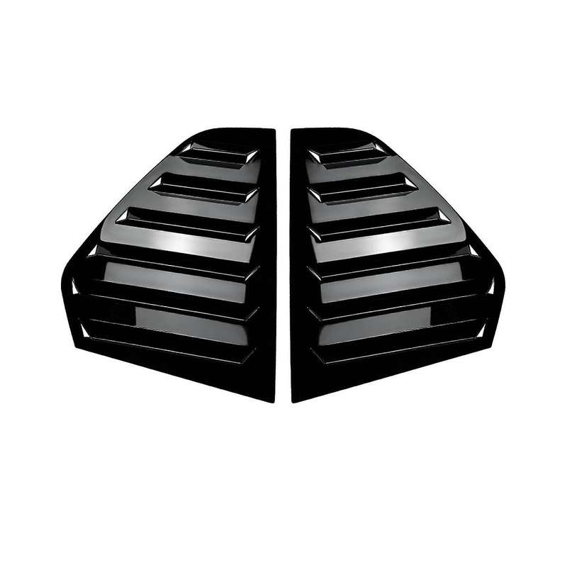 Car Side Rear Window Blind Shutter Side Vent Cover Trim Decoration for 8 Mk8 2020-2022(black)