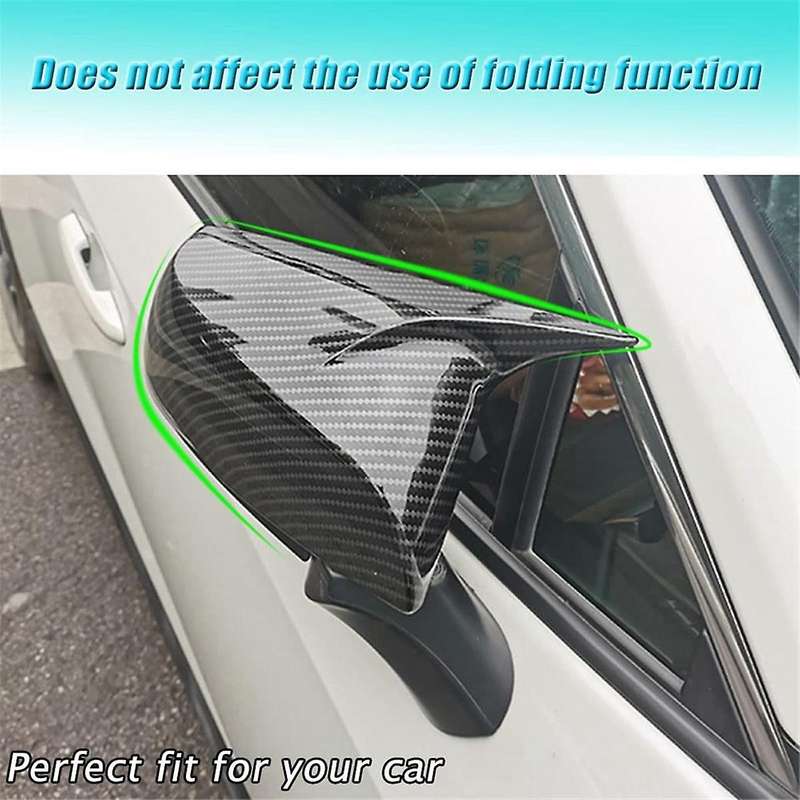 Car Side Rear View Mirror Guard Cover Trim for 2019-2023 Accessories (carbon Fiber Pattern)
