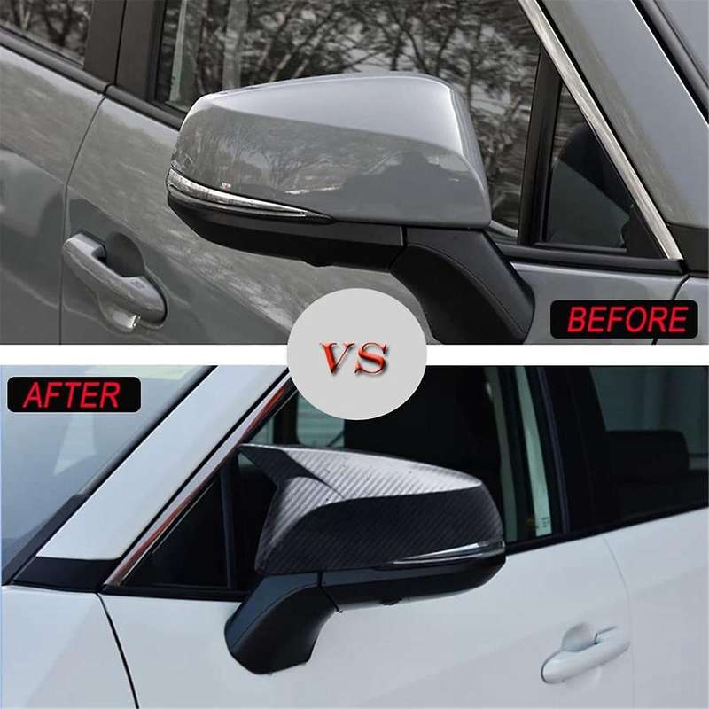 Car Side Rear View Mirror Guard Cover Trim for 2019-2023 Accessories (carbon Fiber Pattern)
