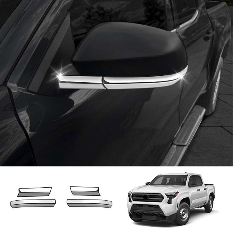 Car Side Rear View Mirror Trim Strip Stickers for 2024 Car Exterior Accessories Silver