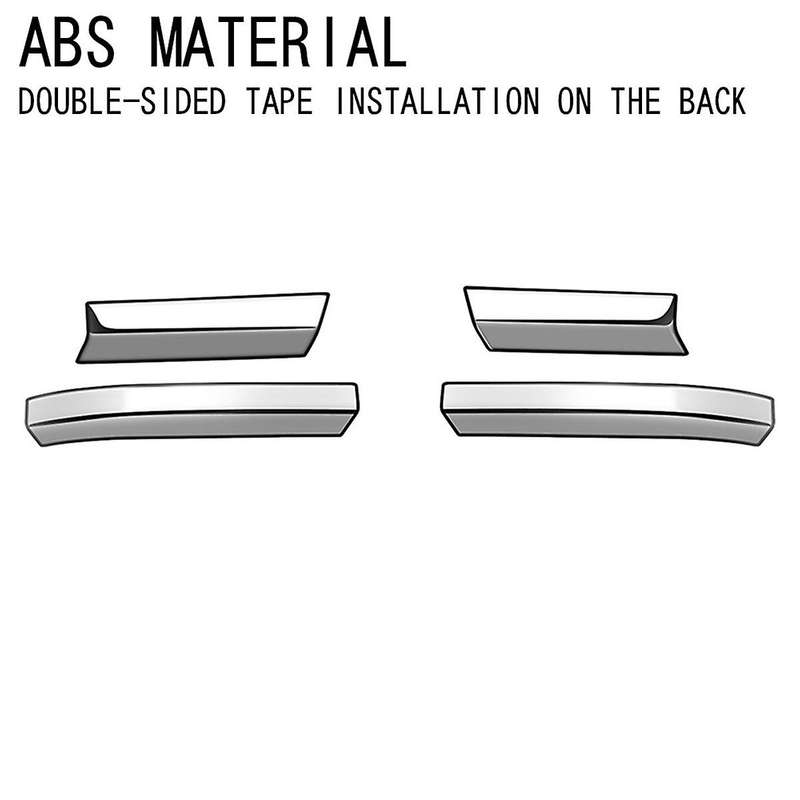 Car Side Rear View Mirror Trim Strip Stickers for 2024 Car Exterior Accessories Silver
