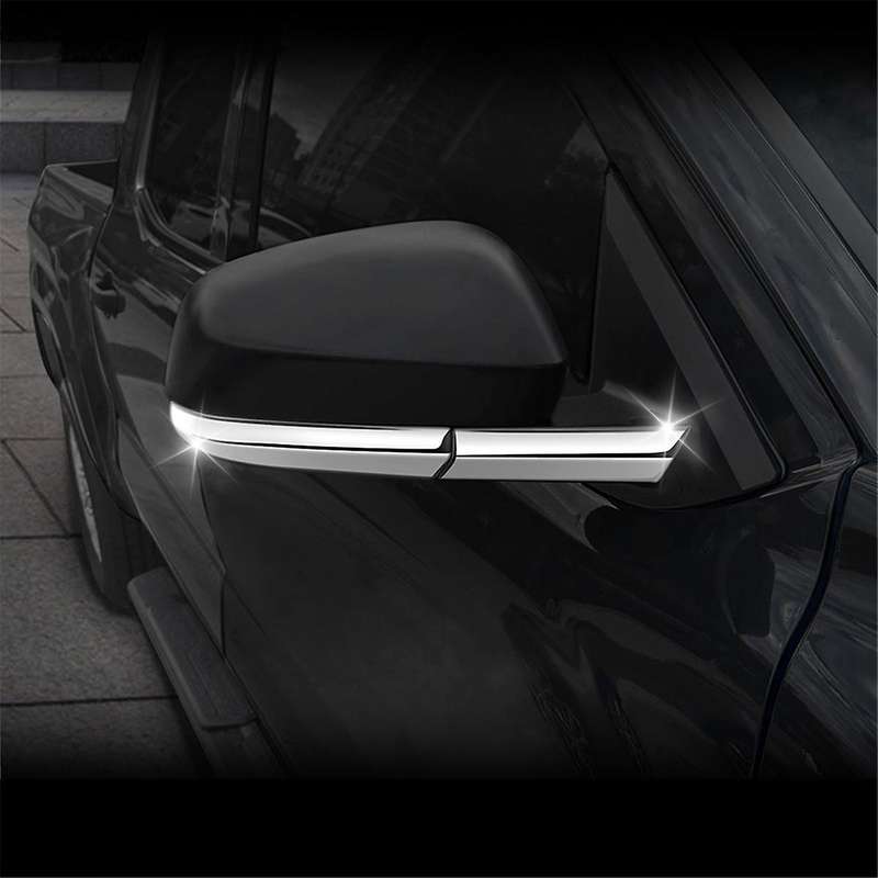 Car Side Rear View Mirror Trim Strip Stickers for 2024 Car Exterior Accessories Silver