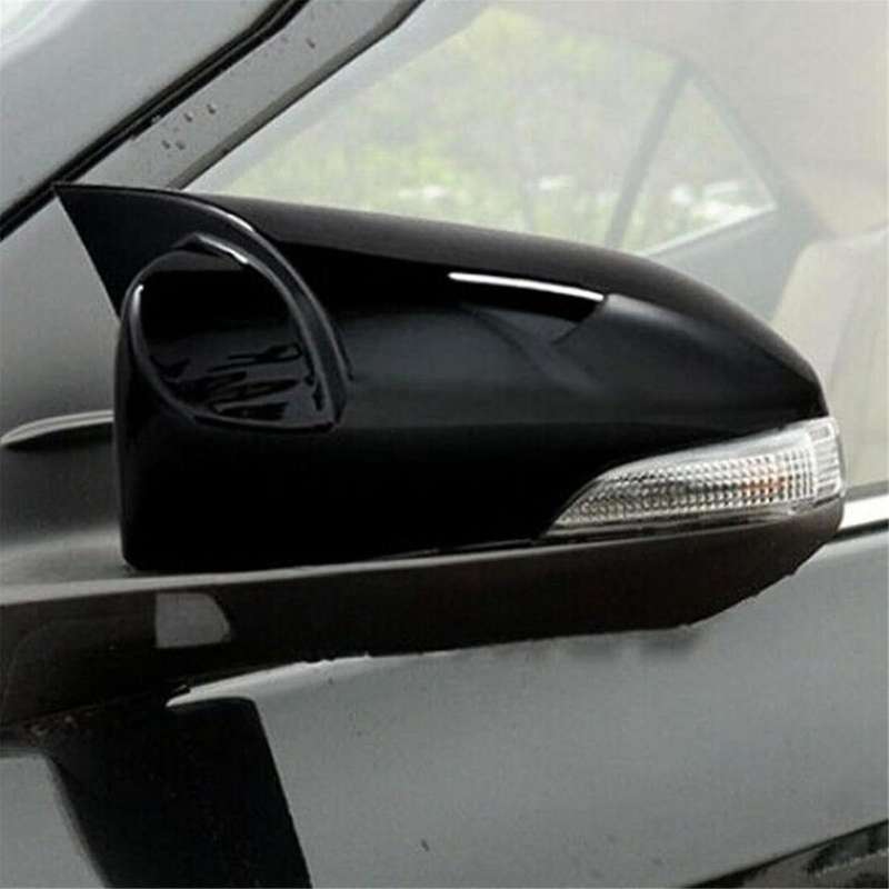 Car Side Rearview Mirror Cover Caps for C- 2017-2021 Door Side Mirror Cover Accessories Black