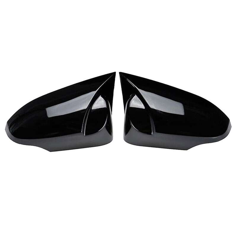 Car Side Rearview Mirror Cover Caps for C- 2017-2021 Door Side Mirror Cover Accessories Black