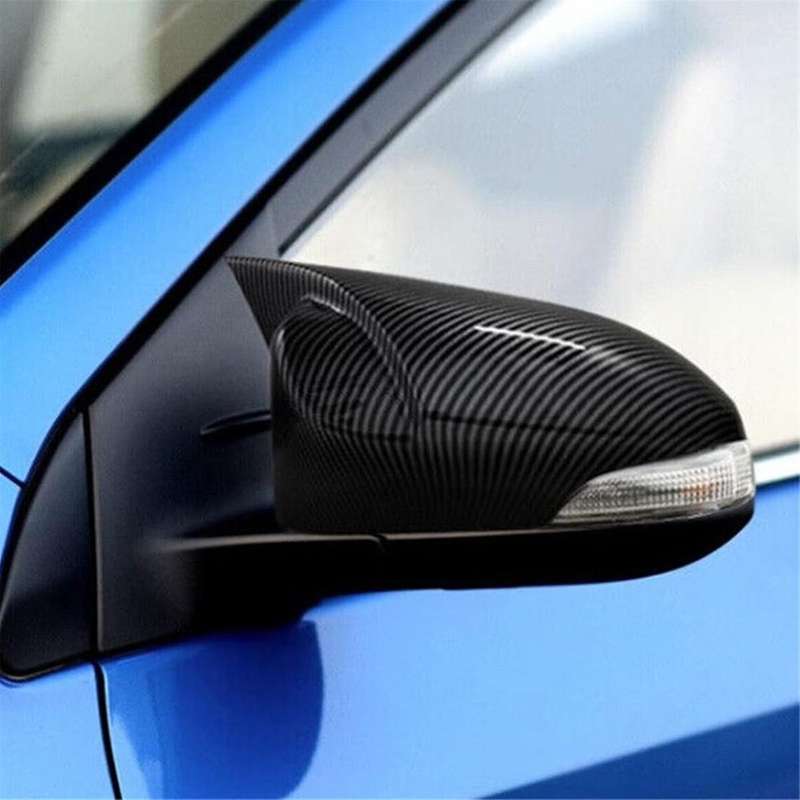 Car Side Rearview Mirror Cover Caps for C- 2017-2021 Door Side Mirror Cover Accessories Carbon Fibe