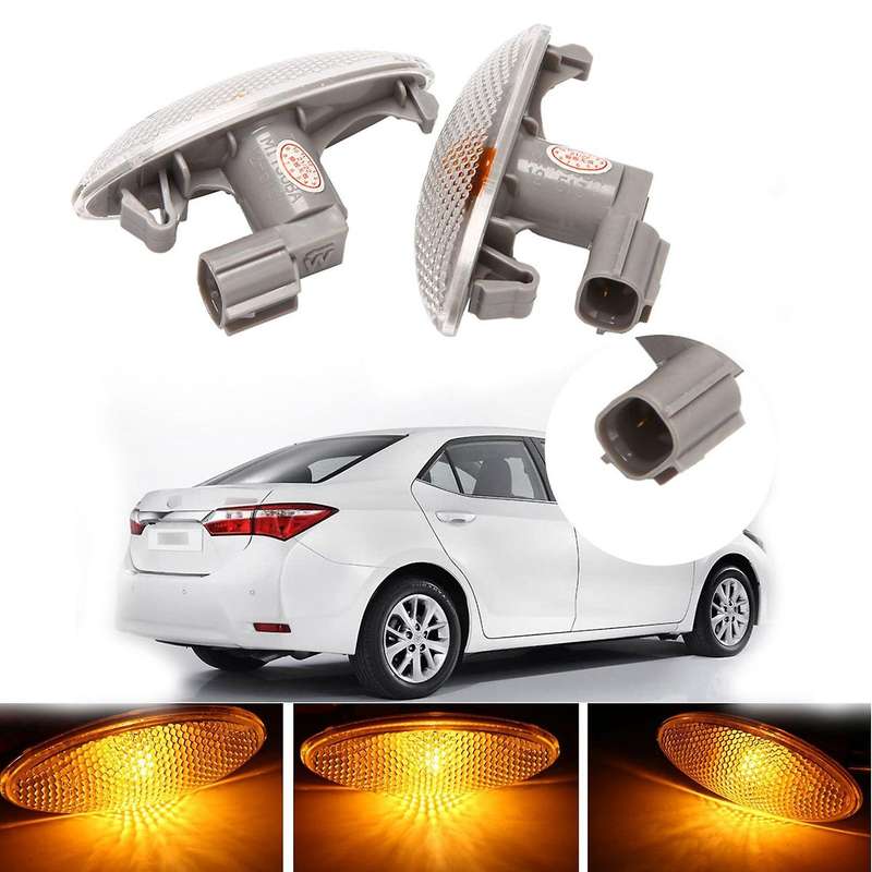 Car Side Turn Signal Light Lamps Amber Indicator for Yaris 2005-2011 81730-0D032