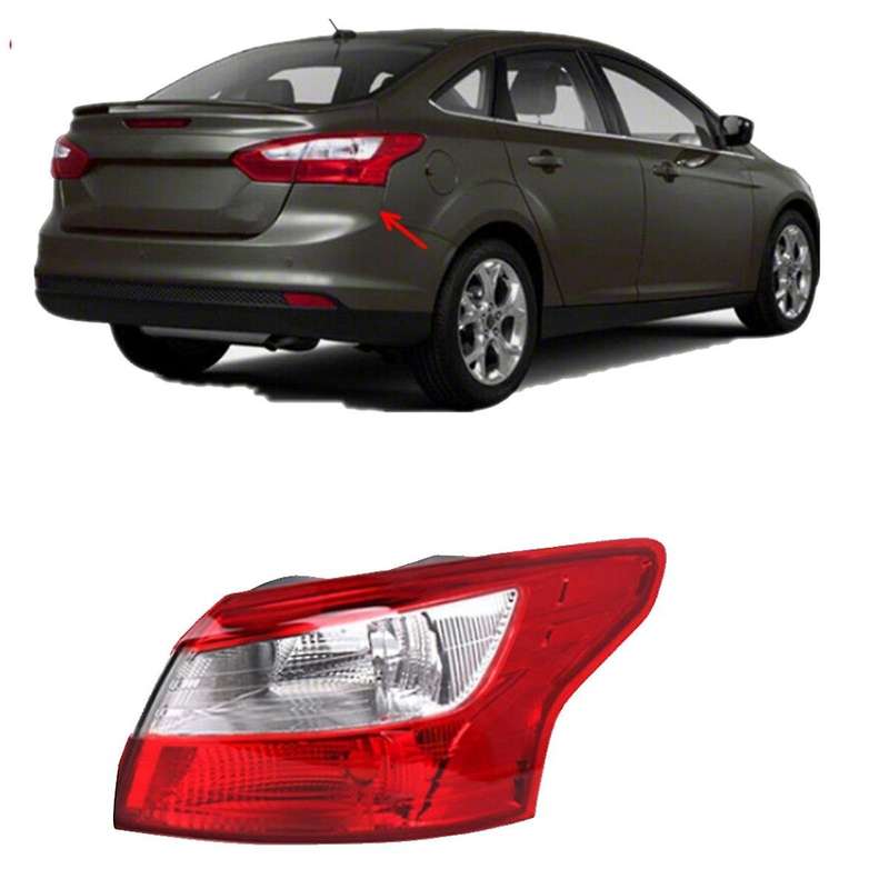 Car Side Tail Lamp Cover FO2819151 for Focus Sedan 2012-2014 Rear Tail Light Brake Lamp Housing Rig