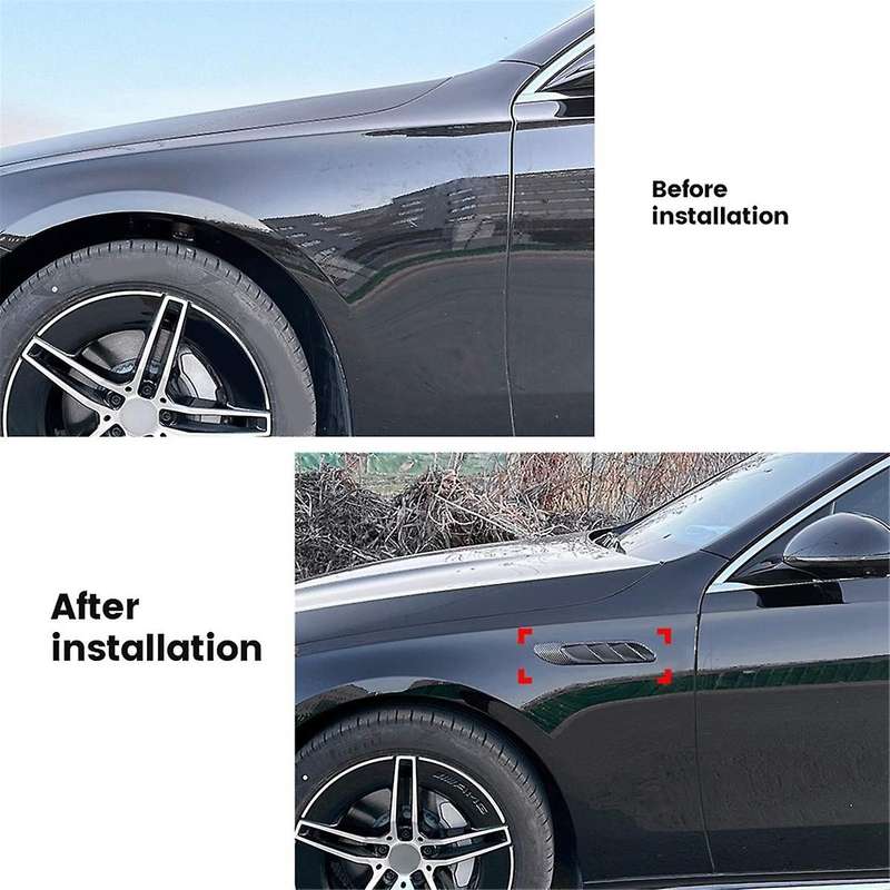 Car Side Vent Air Flow Intake Hood Side Vent Bonnet Cover Trim for E-Class W214 2024+,B