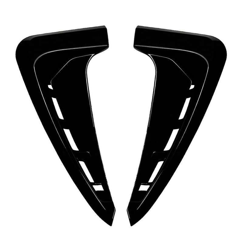 Car Side Vent Air Flow Intake Hood Side Vent Bonnet Cover Trim for X5 F15 2014-2018 Gloss Black