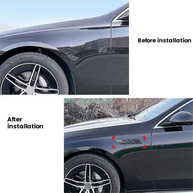 Car Side Vent Air Flow Intake Hood Side Vent Bonnet Cover Trim for E-Class W214 2024+,A