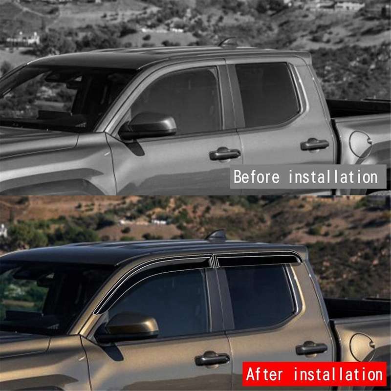 Car Side Window Visors Rain Eyebrow Guard Sun Visor for 2024 Car Window Weather Shield