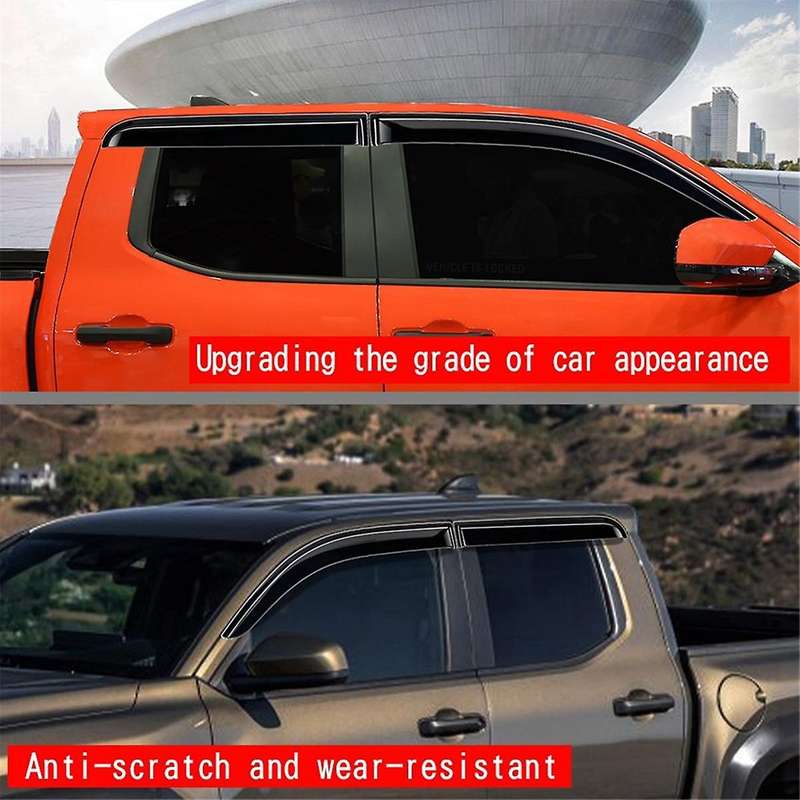 Car Side Window Visors Rain Eyebrow Guard Sun Visor for 2024 Car Window Weather Shield
