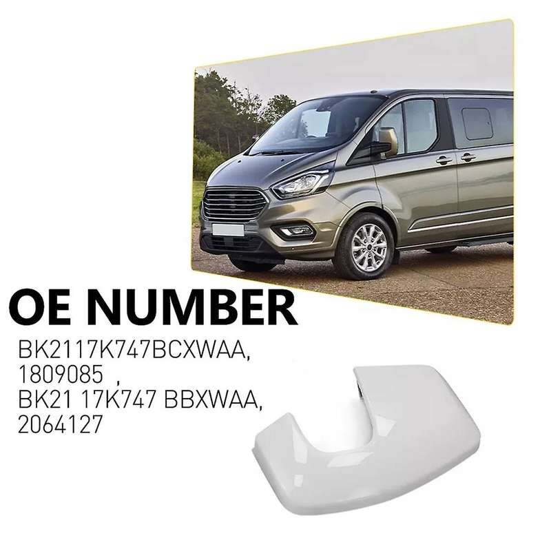 Car Side Wing Mirror Cover Rear View Mirror Cover 1809084 2064129 2064127 for Transit Custom 2014-20