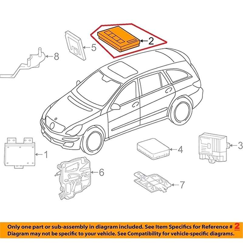 Car Signal Acquisition Control Module Unit for GL320 ML350 R350 A1649005101 A1649005401